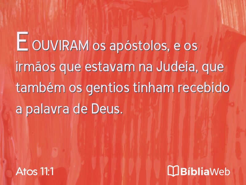 Atos 11:1 em imagem para compartilhar