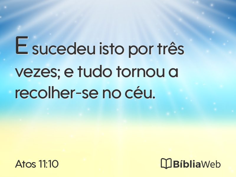 Atos 11:10 em imagem para compartilhar