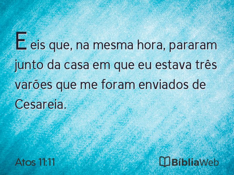 Atos 11:11 em imagem para compartilhar