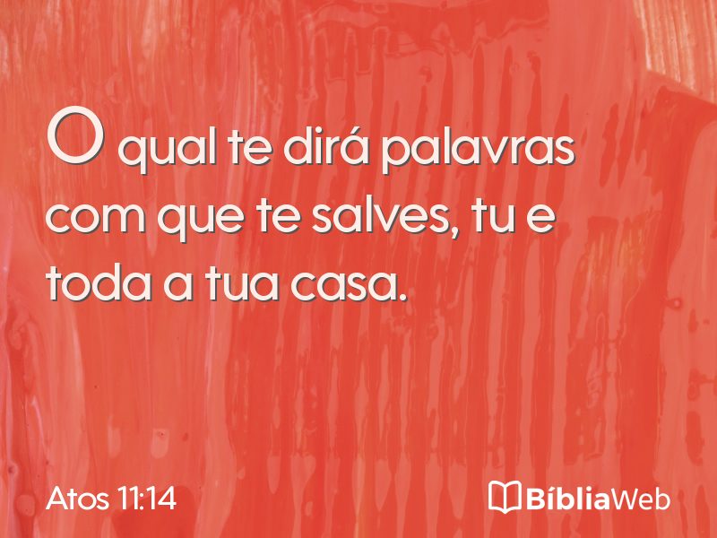 Atos 11:14 em imagem para compartilhar