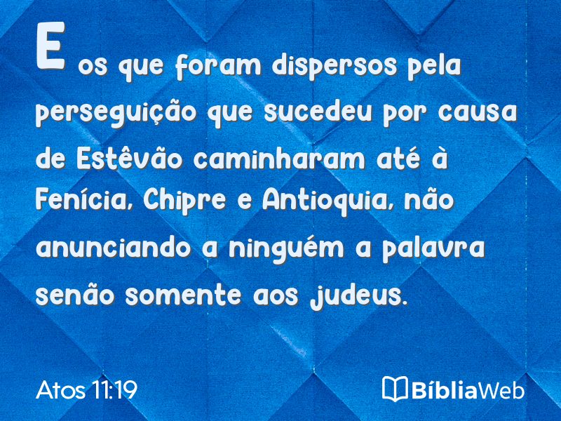 Atos 11:19 em imagem para compartilhar