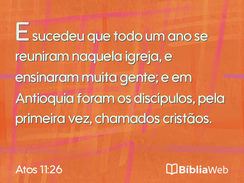 Atos 11:26 em imagem para compartilhar