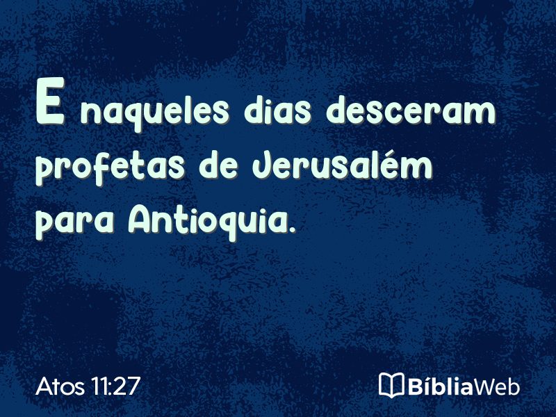 Atos 11:27 em imagem para compartilhar