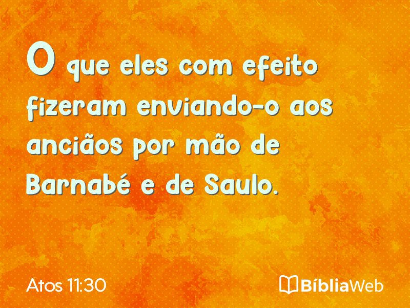Atos 11:30 em imagem para compartilhar