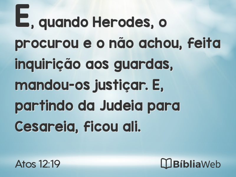 Atos 12:19 em imagem para compartilhar
