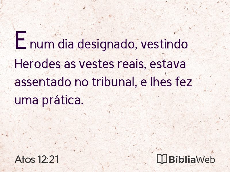 Atos 12:21 em imagem para compartilhar