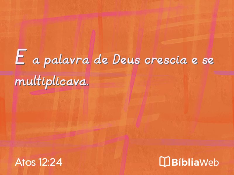 Atos 12:24 em imagem para compartilhar