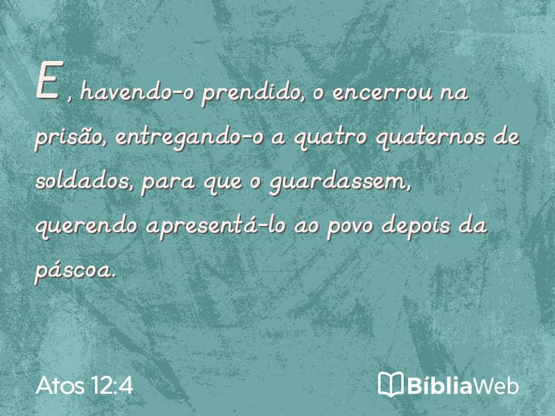 Atos 12:4 em imagem para compartilhar