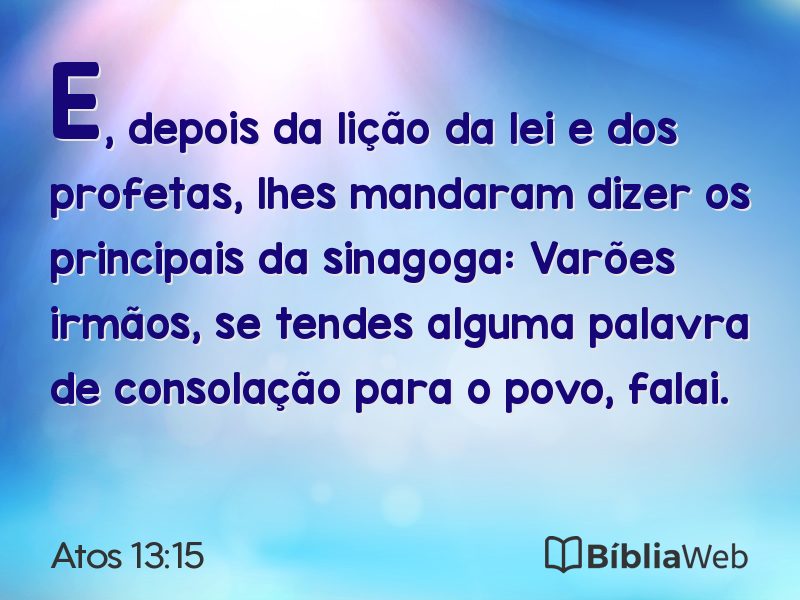 Atos 13:15 em imagem para compartilhar