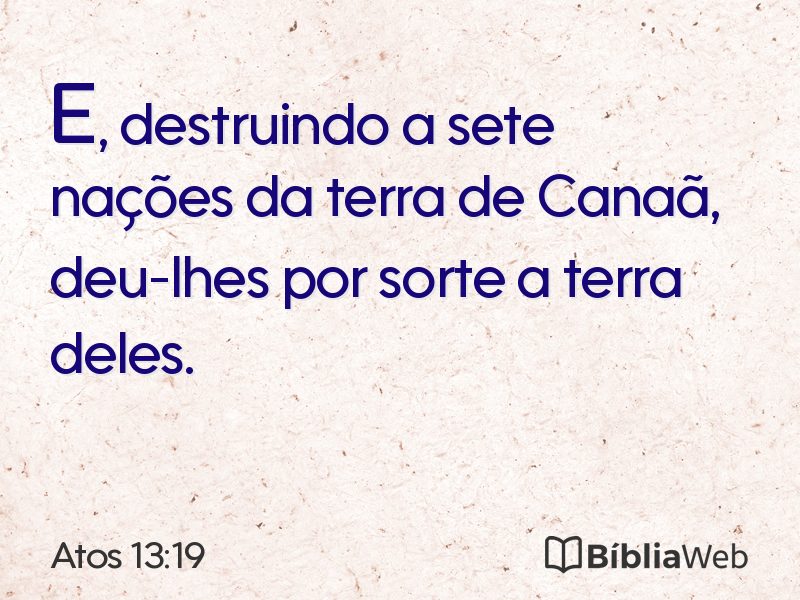 Atos 13:19 em imagem para compartilhar