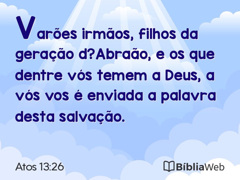 Atos 13:26 em imagem para compartilhar