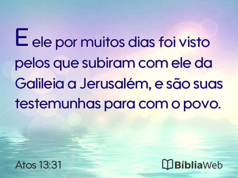 Atos 13:31 em imagem para compartilhar