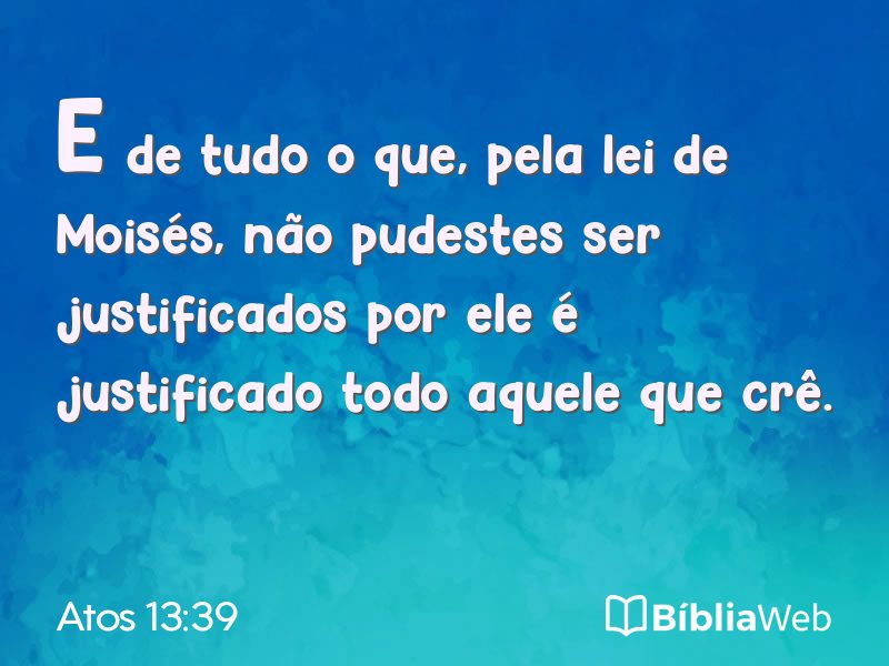 Atos 13:39 em imagem para compartilhar