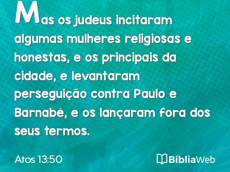 Atos 13:50 em imagem para compartilhar