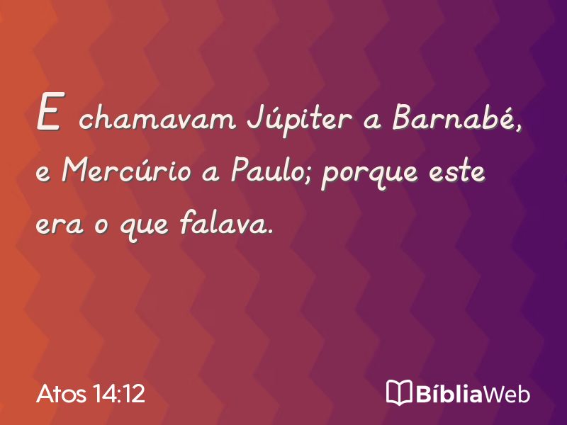 Atos 14:12 em imagem para compartilhar