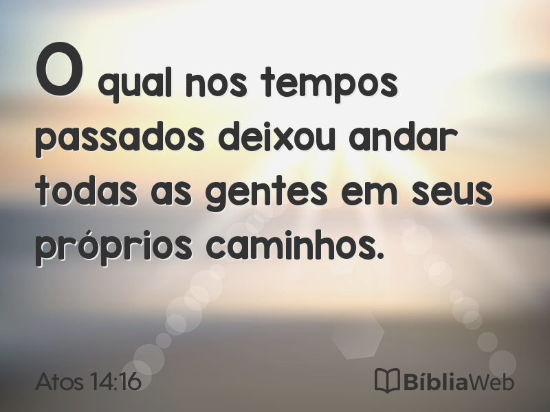 Atos 14:16 em imagem para compartilhar