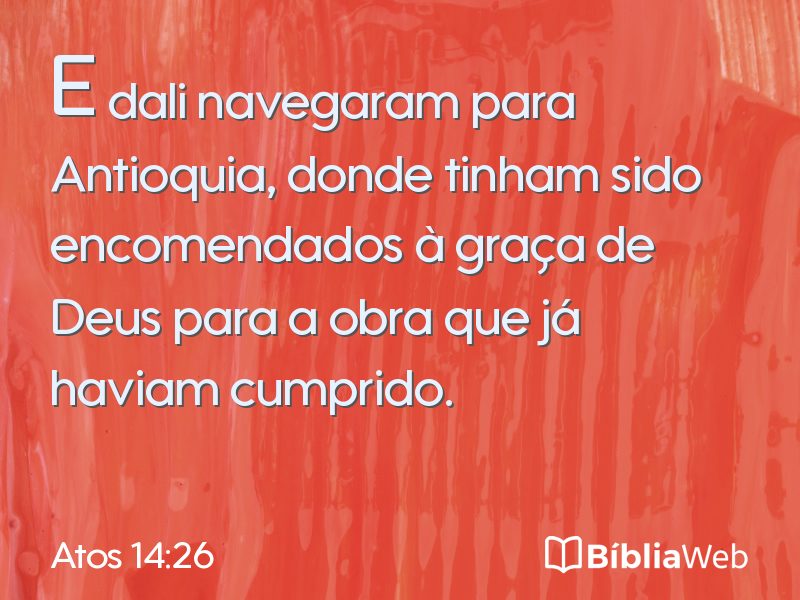 Atos 14:26 em imagem para compartilhar