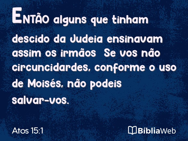 Atos 15:1 em imagem para compartilhar