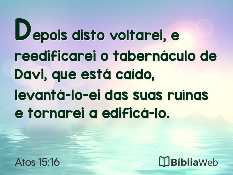 Atos 15:16 em imagem para compartilhar