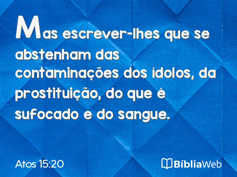 Atos 15:20 em imagem para compartilhar