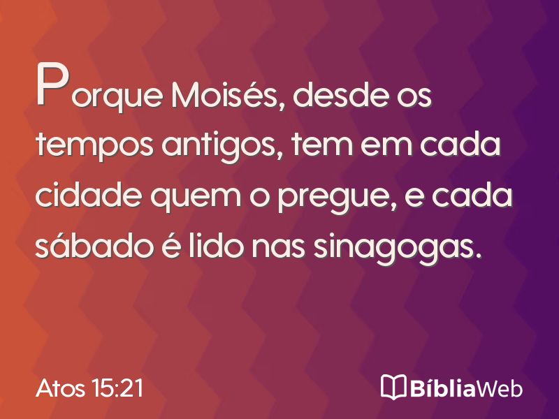 Atos 15:21 em imagem para compartilhar