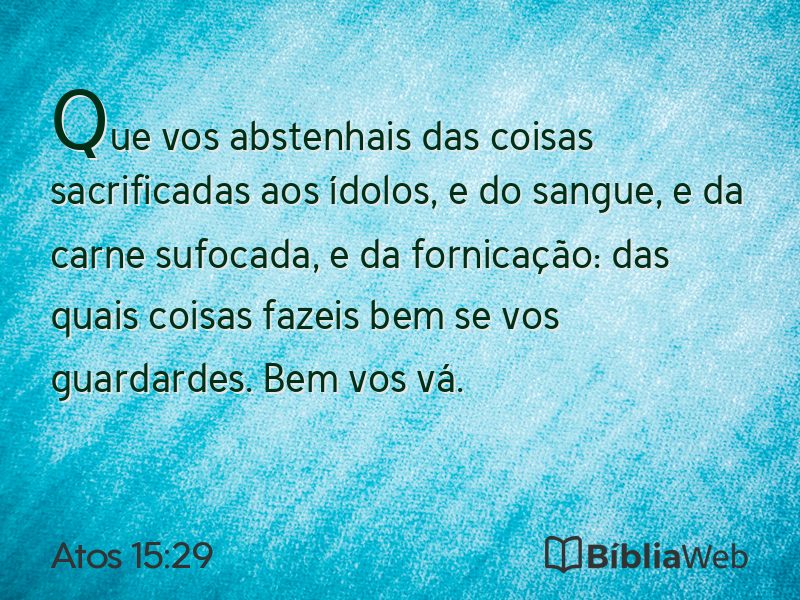 Atos 15:29 em imagem para compartilhar