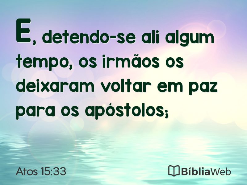 Atos 15:33 em imagem para compartilhar