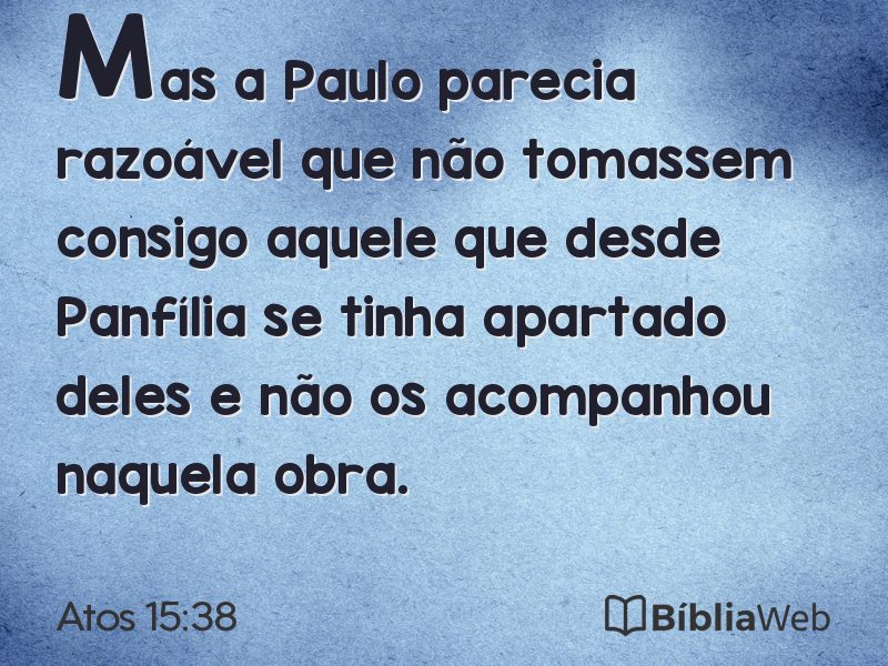 Atos 15:38 em imagem para compartilhar