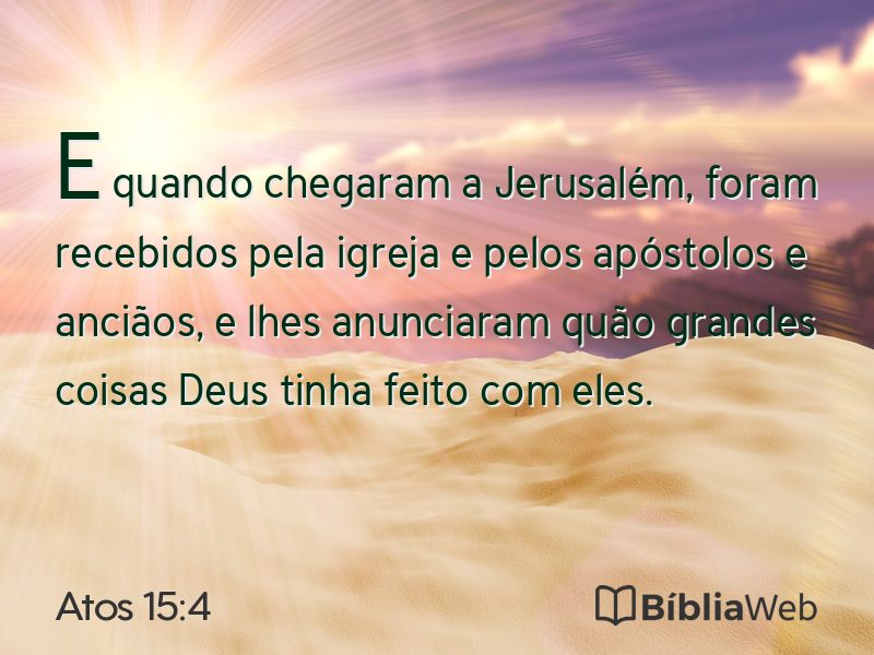 Atos 15:4 em imagem para compartilhar