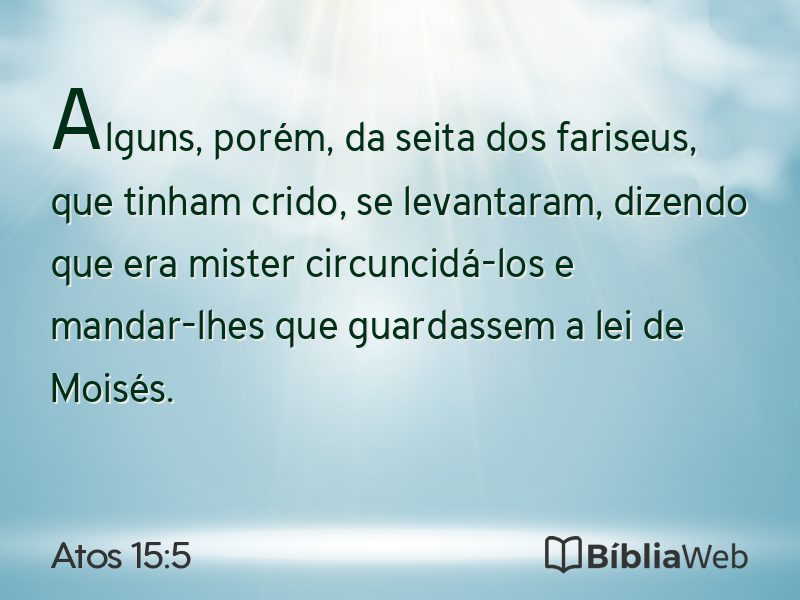 Atos 15:5 em imagem para compartilhar