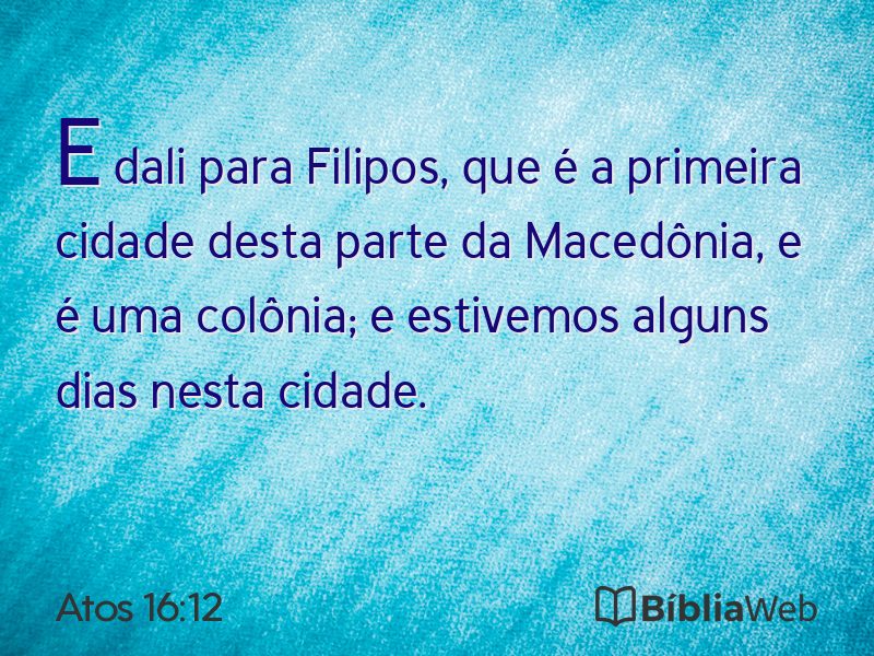 Atos 16:12 em imagem para compartilhar