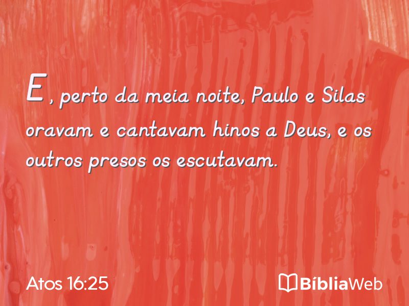 Atos 16:25 em imagem para compartilhar