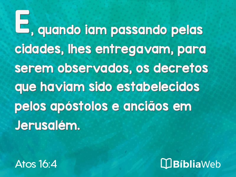 Atos 16:4 em imagem para compartilhar