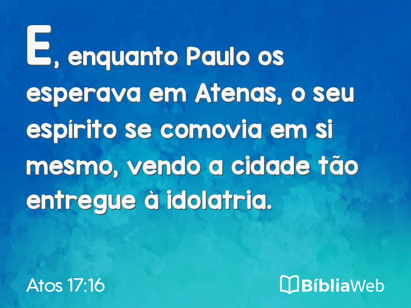 Atos 17:16 em imagem para compartilhar
