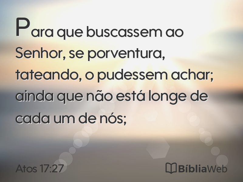 Atos 17:27 em imagem para compartilhar