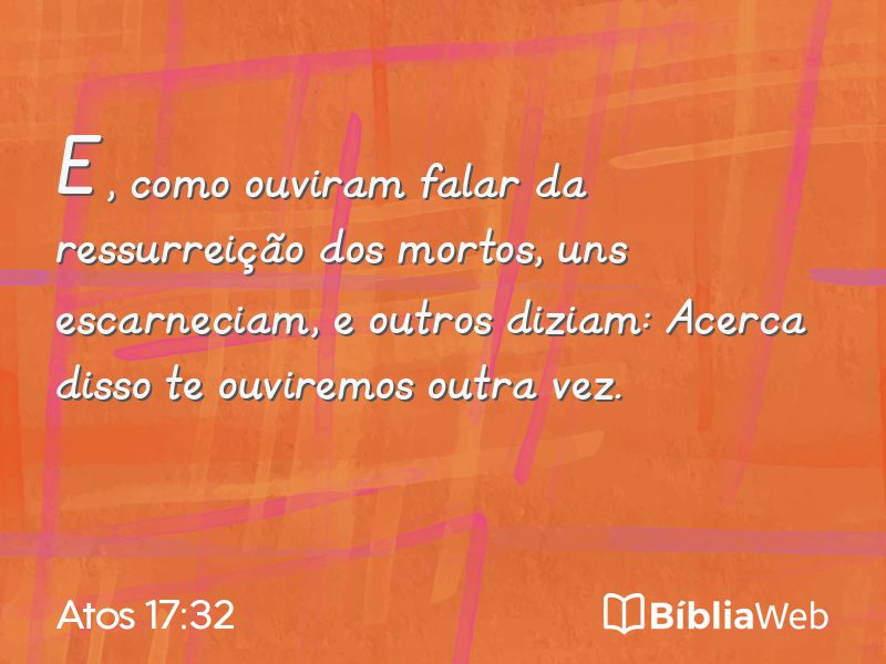 Atos 17:32 em imagem para compartilhar
