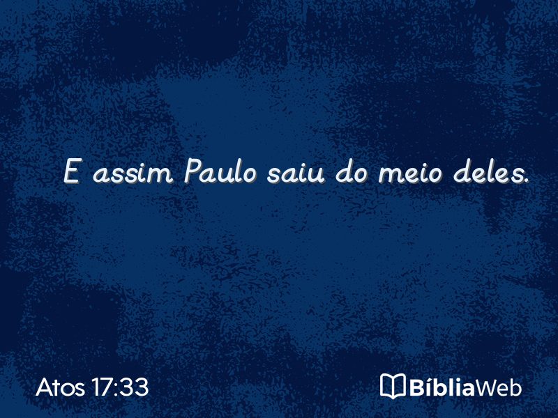 Atos 17:33 em imagem para compartilhar