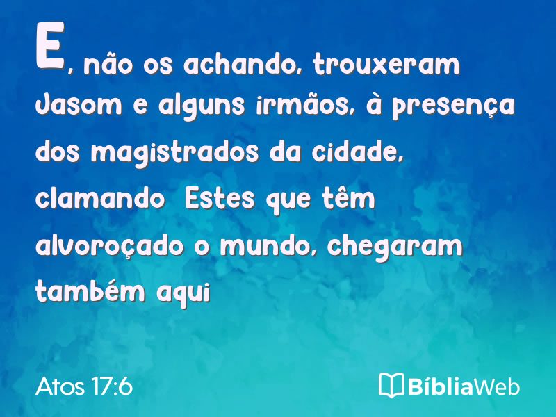 Atos 17:6 em imagem para compartilhar