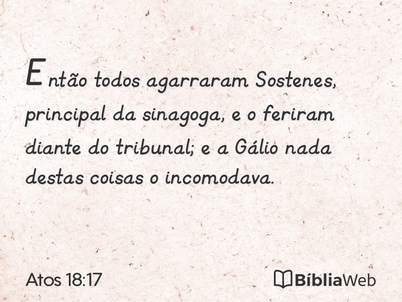 Atos 18:17 em imagem para compartilhar