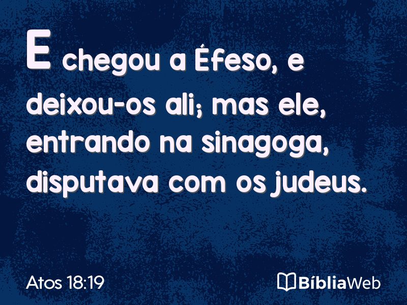 Atos 18:19 em imagem para compartilhar