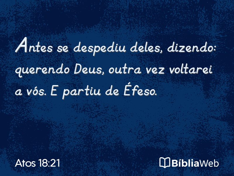 Atos 18:21 em imagem para compartilhar