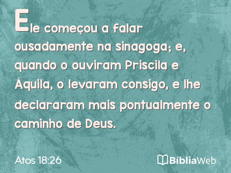 Atos 18:26 em imagem para compartilhar
