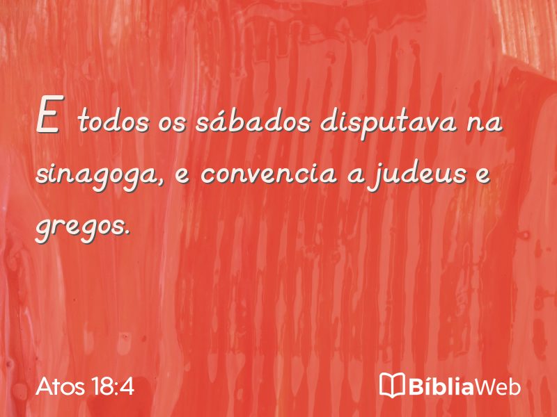 Atos 18:4 em imagem para compartilhar