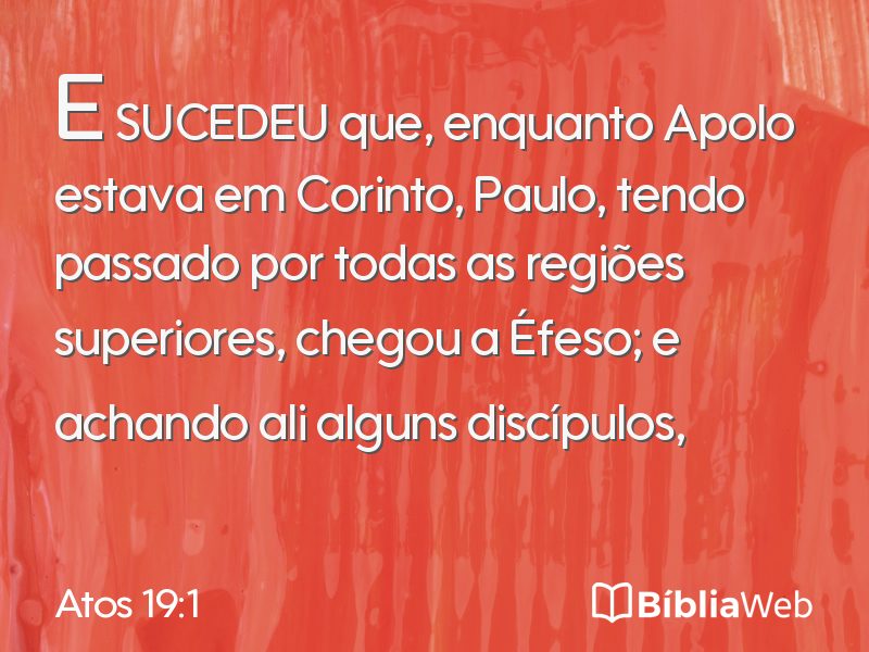 Atos 19:1 em imagem para compartilhar