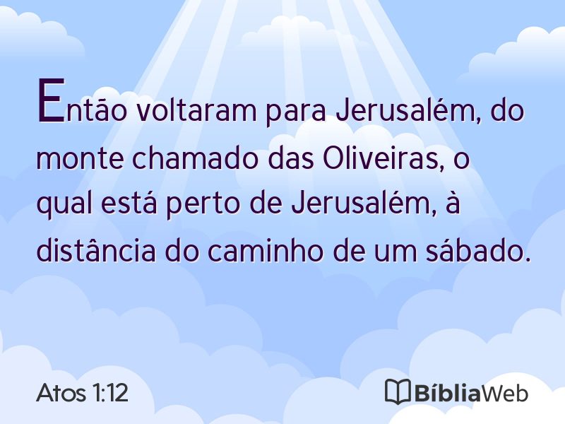 Atos 1:12 em imagem para compartilhar