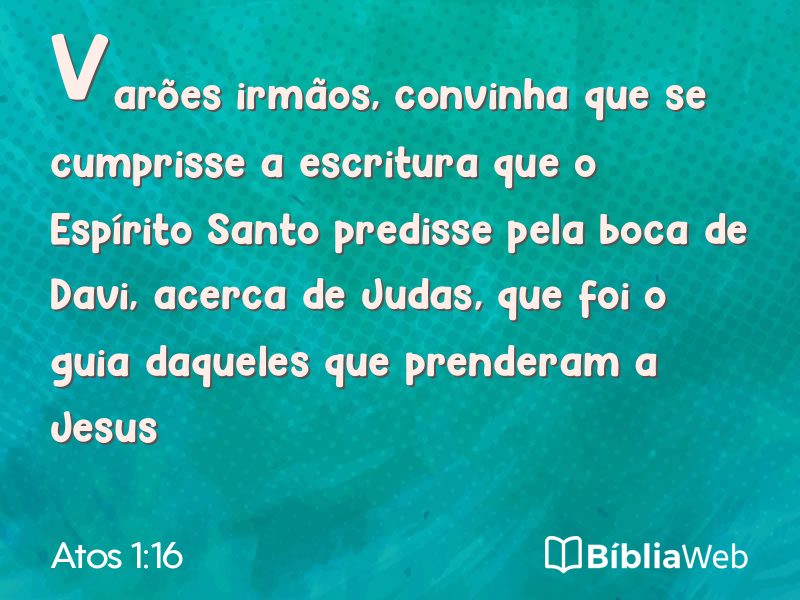 Atos 1:16 em imagem para compartilhar