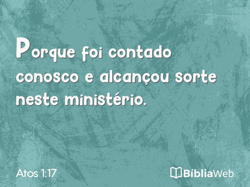Atos 1:17 em imagem para compartilhar