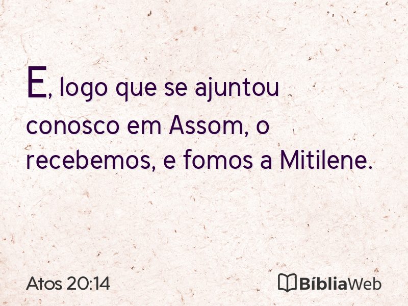 Atos 20:14 em imagem para compartilhar