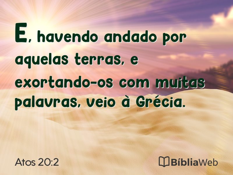 Atos 20:2 em imagem para compartilhar