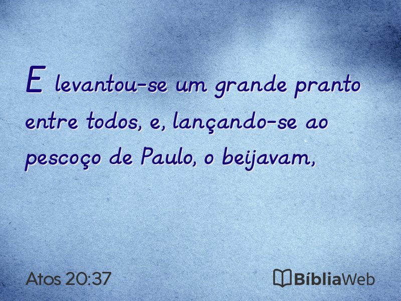 Atos 20:37 em imagem para compartilhar